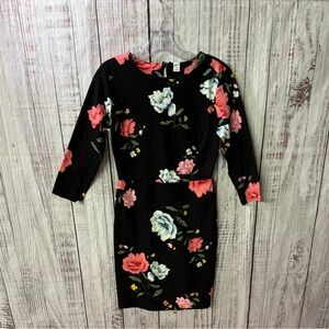 NWT Old Navy Black Dress with Floral Design
